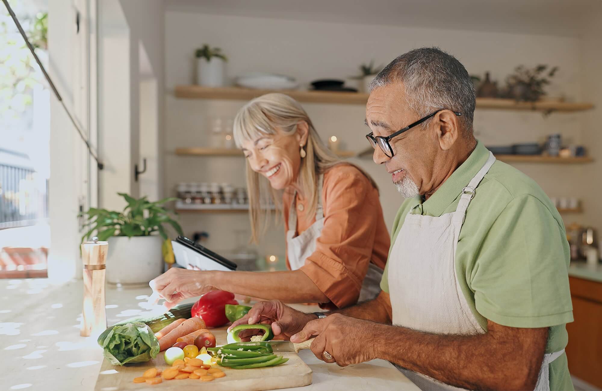 Couple Cooking Together